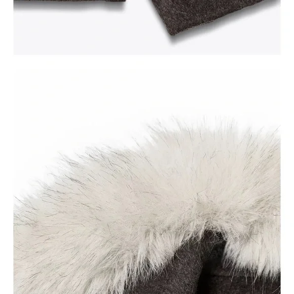 Zara Brown Wool Jacket - Picture 5 of 6